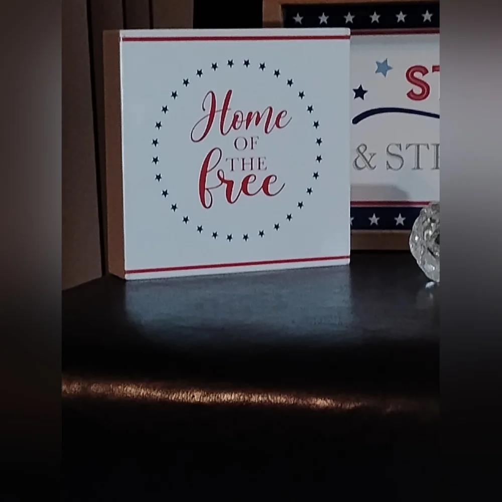 🦩Stars & Stripes AMERICA home Decor Bundle - 3 Pieces - Picture 3 of 16
